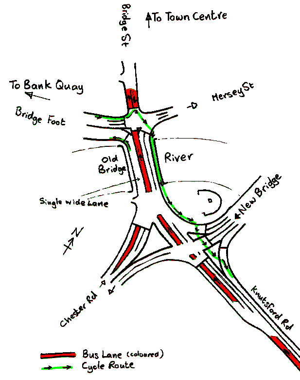 Knutsford Road and Bridge Foot